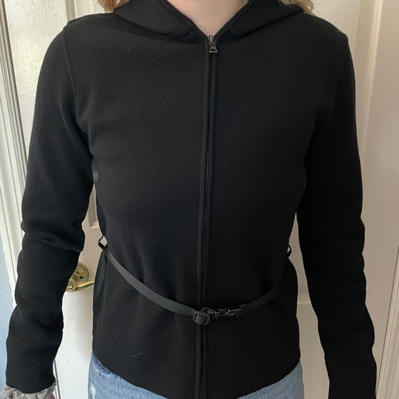 PRADA Women’s  Wool Zip Up Jacket with hoody size 44/medium - Picture 4 of 13